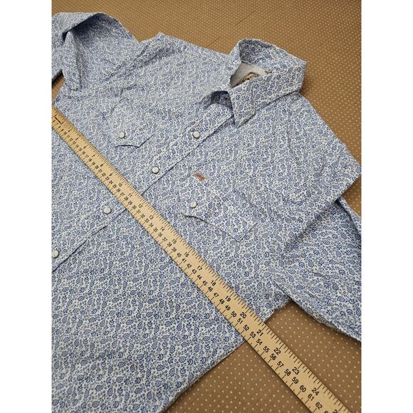 Rafter C Cowboy Collection Pro Flex 45 Performance Medium Floral Shirt Western - Picture 6 of 9